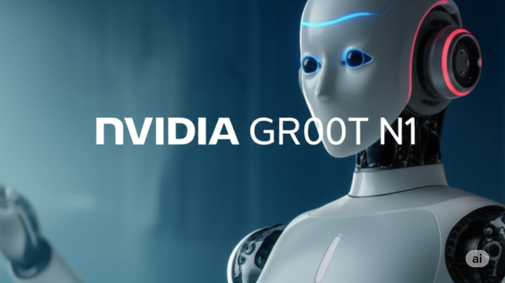 “Nvidia GR00T N1 humanoid robot learning new tasks in Isaac Lab.”