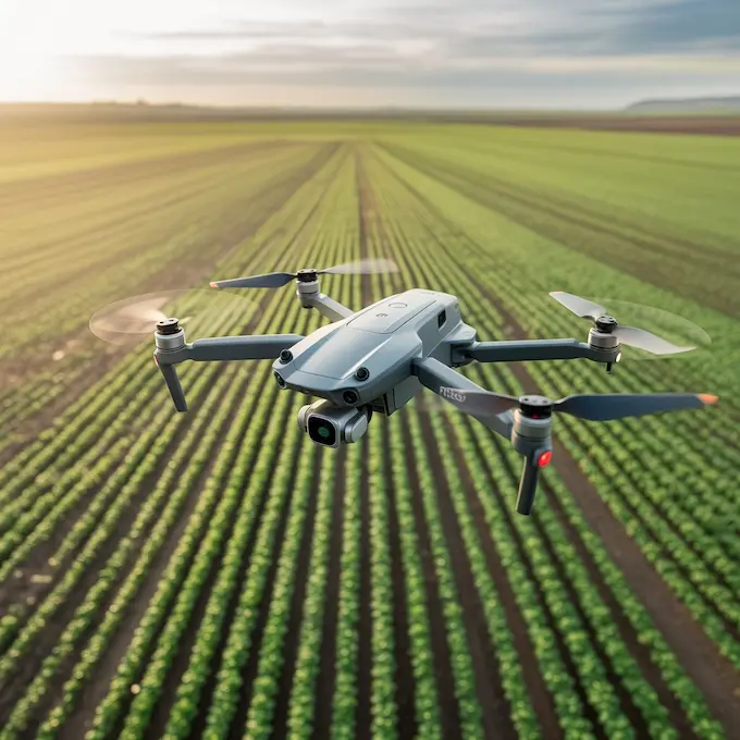 drone-based crop monitoring, allows farmers to collect high-resolution, real-time images 