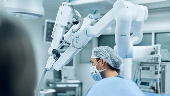 ROBOTICS NEWS SEPTEMBER 27 2025: “Brainlab Cirq robotic arm in operating theater at Siloam Hospital.”ROBOTICS NEWS SEPTEMBER 27 2025