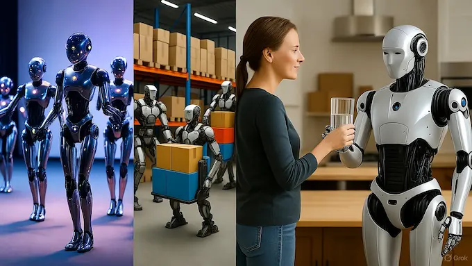 Unitree’s Roadmap – From dancing bots to real assistants, Unitree outlines a 3-stage plan for humanoid evolution.ROBOTICS NEWS October 03 ,2025