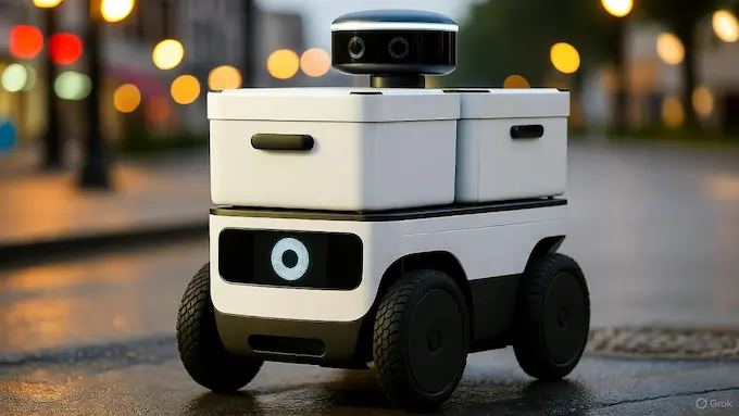 ROBOTICS NEWS October 17, 2025: THE BOLT AND THE BYTE   Serve Robotics Gen3 autonomous delivery robot in U.S. city.