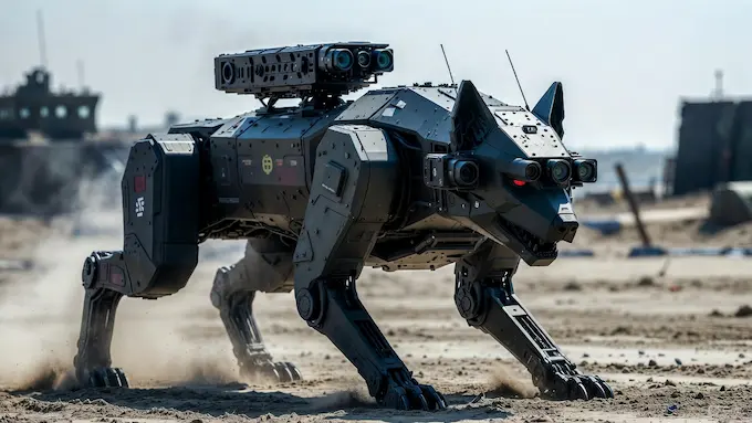‘Wolf robot’ quadruped in Chinese live-fire exercise