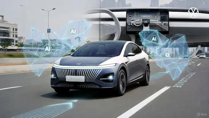 Xpeng concept illustrating navigation-free driving and L4 plan