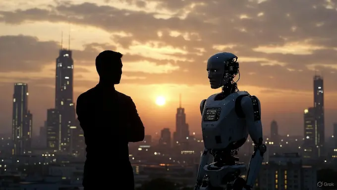 : Weekly Robotics News — Elon Musk’s vision of humans and humanoid robots sharing future work.