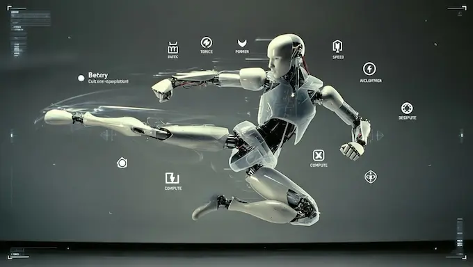 Cutaway view of the EngineAI T800 showing actuators and engineering for high torque and agility.