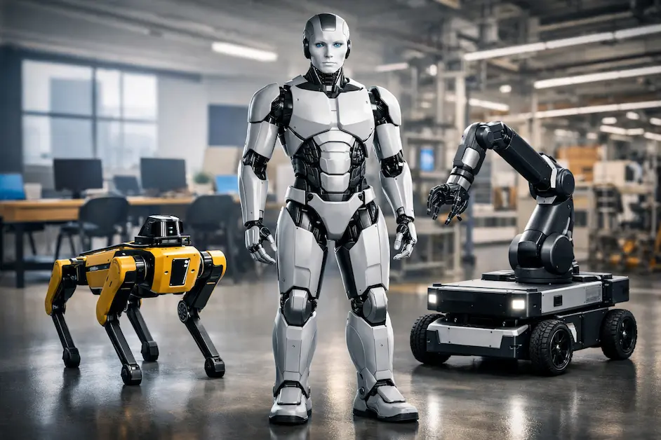 Featured image for Weekly Robotics News showing humanoid robots, robotic dogs, and advanced automation systems shaping the future of robotics.