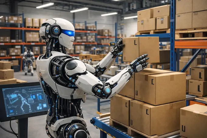  A Boston Dynamics humanoid robot enhanced with advanced AI capabilities